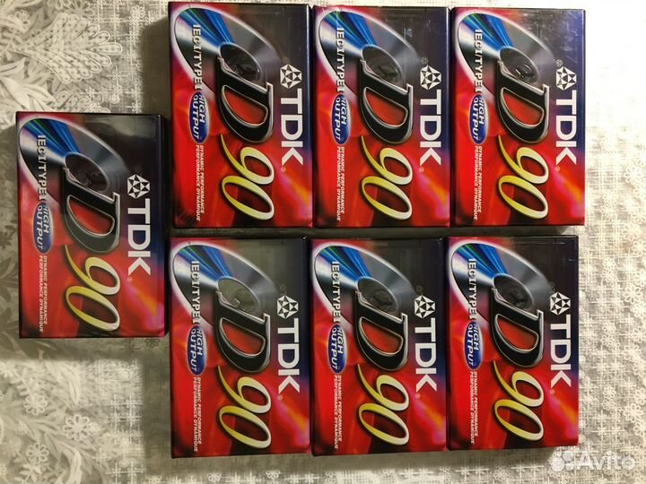 Новые запечатанные кассеты TDK, Sony, Axia, Maxell