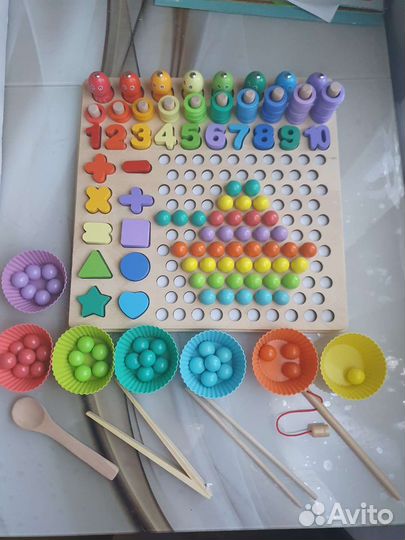 Деревянная мозайка страна Монтессори