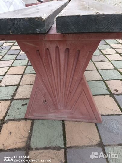 Скамейка садовая бу