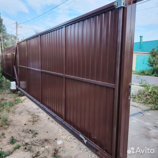 Откатные ворота под ключ