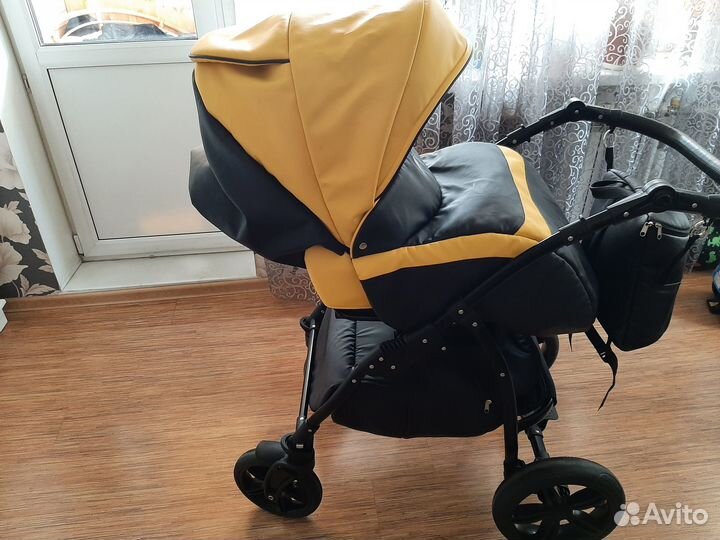 Детские коляски 2 в 1 эко кожа