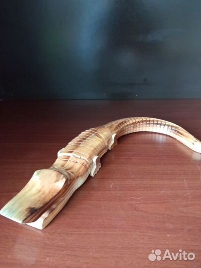 Крокодил деревянный подвижный