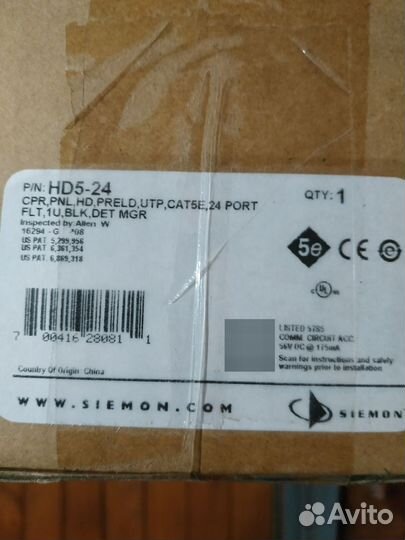 Патч-панель Siemon 19