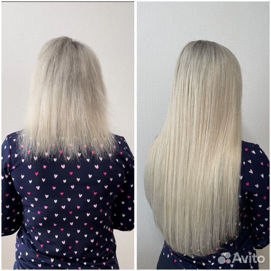 Коррекция наращённых волос