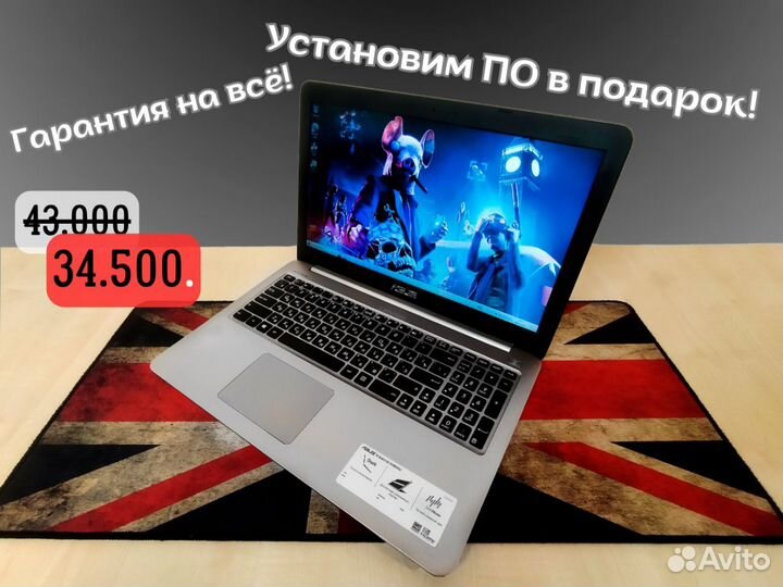 Игровой ноутбук Asus i7 + GeForce GTX 960M 1050