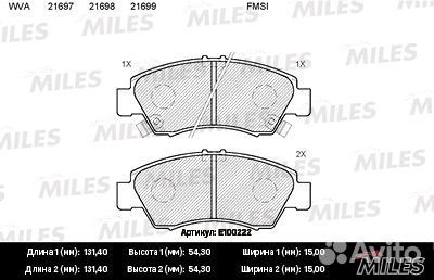 Тормозные колодки передние на Honda Jazz / FIT 200