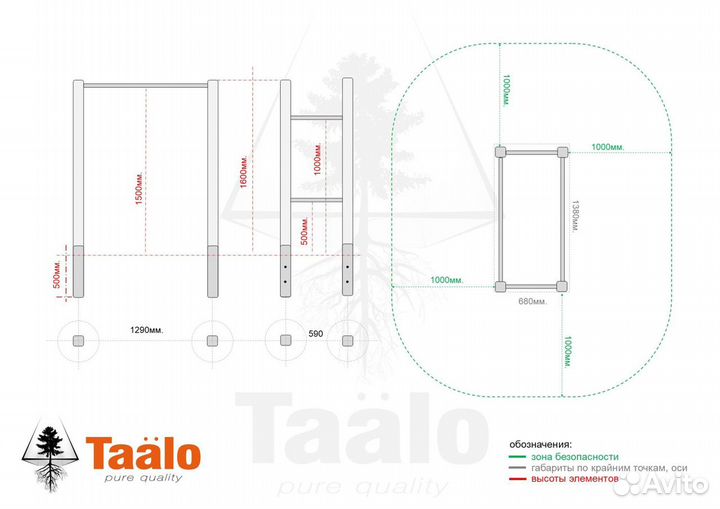 Брусья Серия S модель 2
