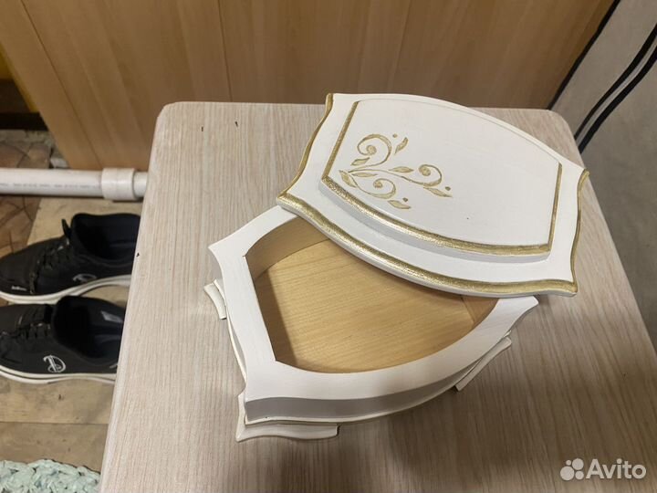 Шкатулка деревянная (ручная работа, кедр)