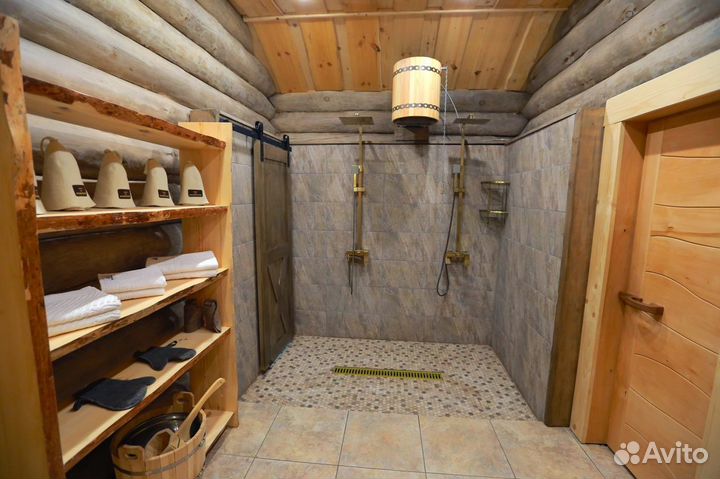 Русская баня на дровах, сауна, парная, бассейн