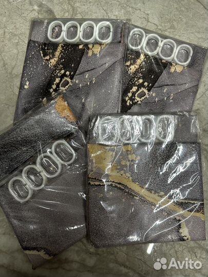 Штора для ванной тканевая