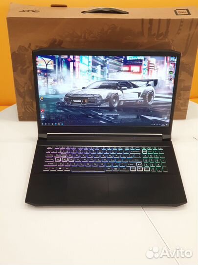 Игровой Acer Nitro 17.3 144Гц RTX 3070/16/1000 ssd