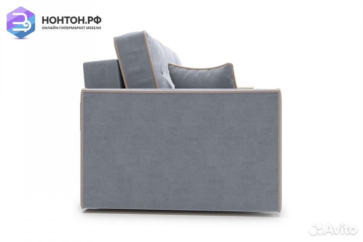 Диван еврокнижка Леон 3-х местный серый