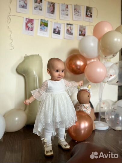 Платье на годик 74 размер