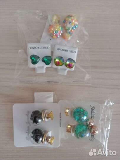 Серьги бижутерия