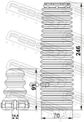 Комплект пылезащитный амортизаторов перед K