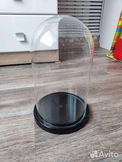 Стеклянная колба (Колпак, клош,купол) с подставкой