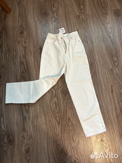 Брюки капри джинсовые белые капри tezenis