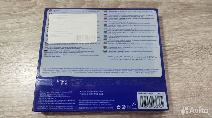 Диск DVD+RW Verbatim 4,7 Gb
