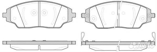 Комплект тормозных колодок 1537.02 Remsa