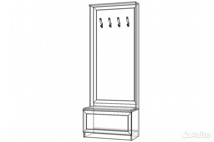 Тумба с вешалкой 