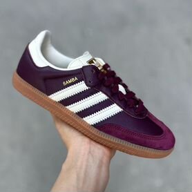 5.5-8.5 US. Adidas Samba Maroon Gold. Оригина