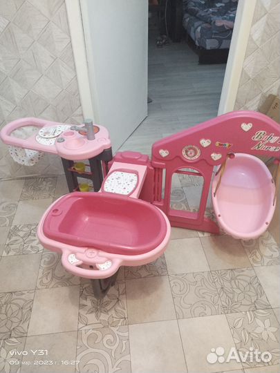 Детский игровой комплекс по уходу за куклой