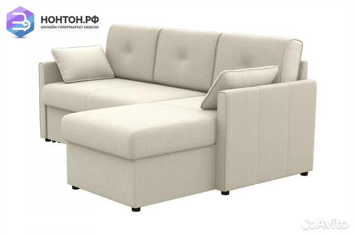 Диван угловой дельфин Рим белый