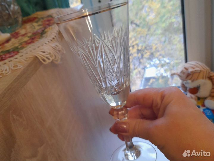 Фужер хрустальный высота 21 см