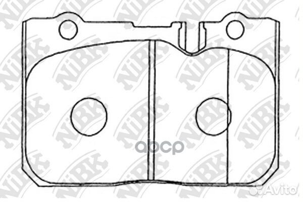 Колодки тормозные PN1370 NiBK
