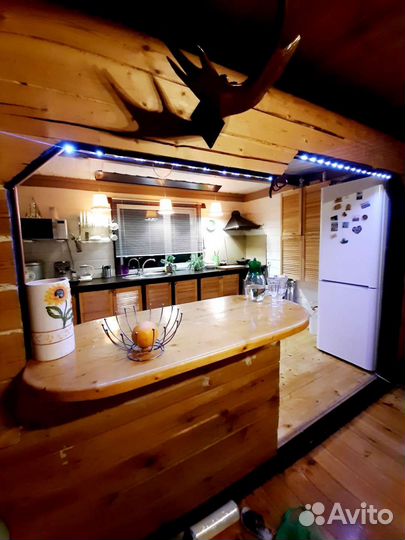 Русская баня из липы на дровах