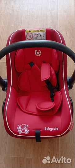 Детское автокресло baby care lora цвет красный