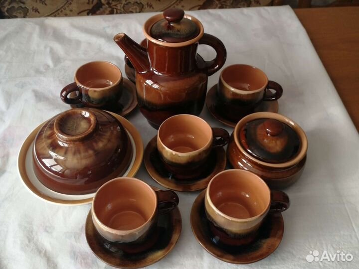 Кофейный сервиз новый керамический