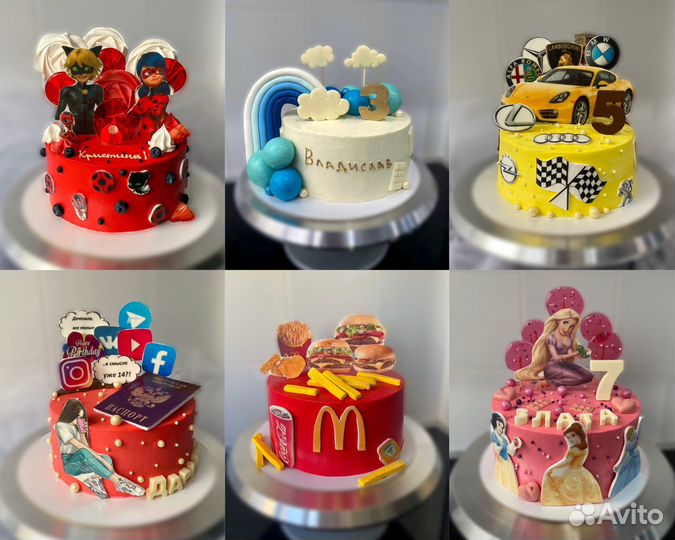 Торты капкейки на заказ Бенто