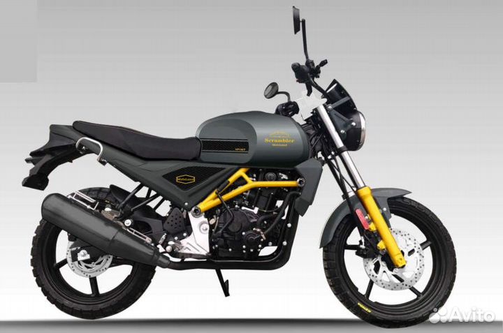 Мотоцикл motoland scrambler 250 с птс