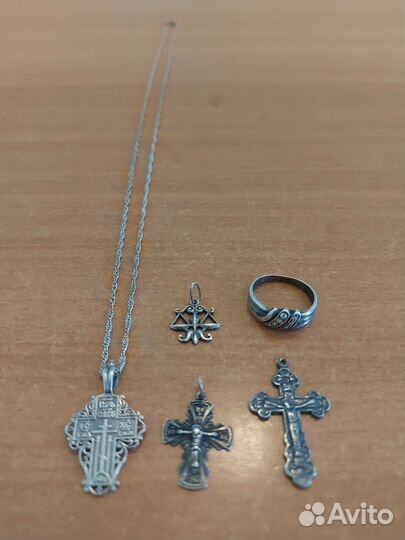 Старообрядческий Крест,Распятие,Кольцо,подвеска