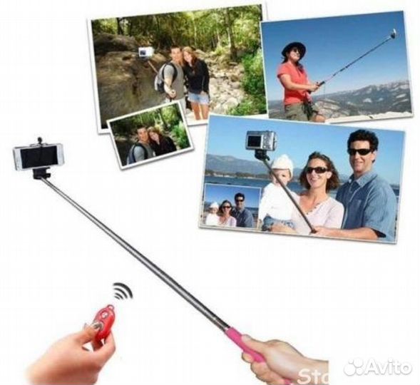 Сэлфи-Штатив Bluetooth пульт (IOS, Android)
