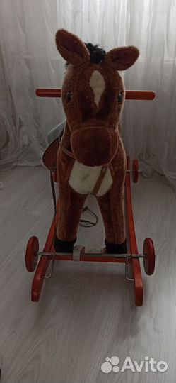 Лошадка качалка деревянная