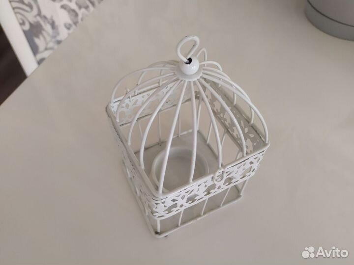 Подсвечник клетка декоративный