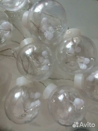 Новогодняя гирлянда шары