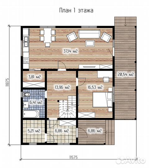 Дом из сип панелей Ганновер под ключ от производит