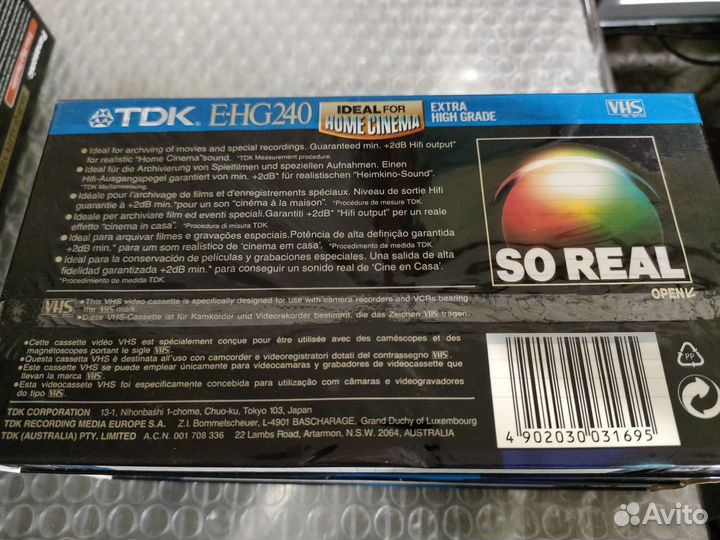 Видеокассеты Panasonic E 180, TDK E 240