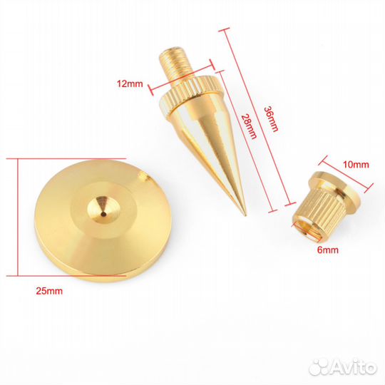 Набор Акустических Шипов с чашками M6 и M8 8 штук