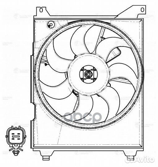 Вентилятор кондиционера hyundai sonata EF lfac