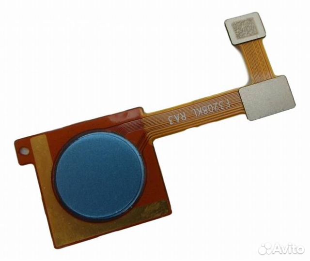 Шлейф Xiaomi Mi A2/Mi 6X + сканер отпечатка (синий