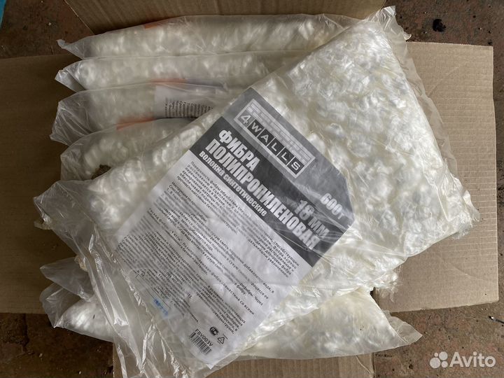 Фибра полипропиленовая 18мм 600г