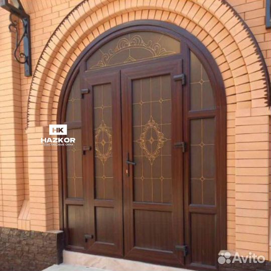 Покстиковые двери и витражи