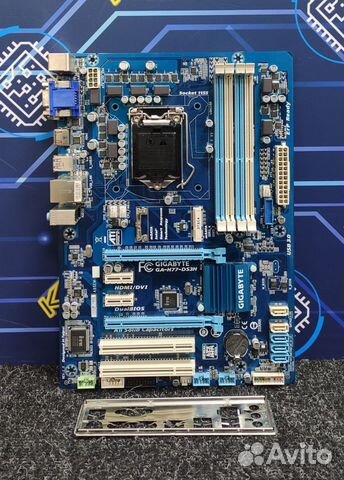 Материнская плата Gigabyte GA-H77-DS3H 1155 сокет купить во Владимире ...