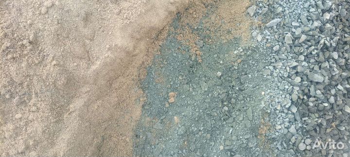 Песок отсев щебень