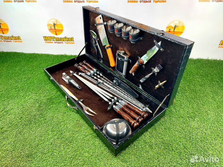 Набор шампуров подарочный