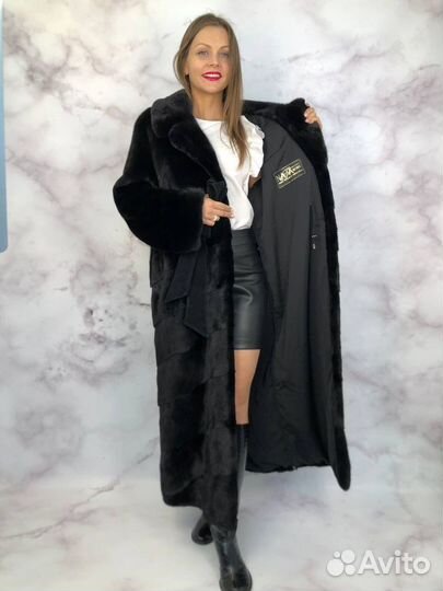Шуба из норки в пол